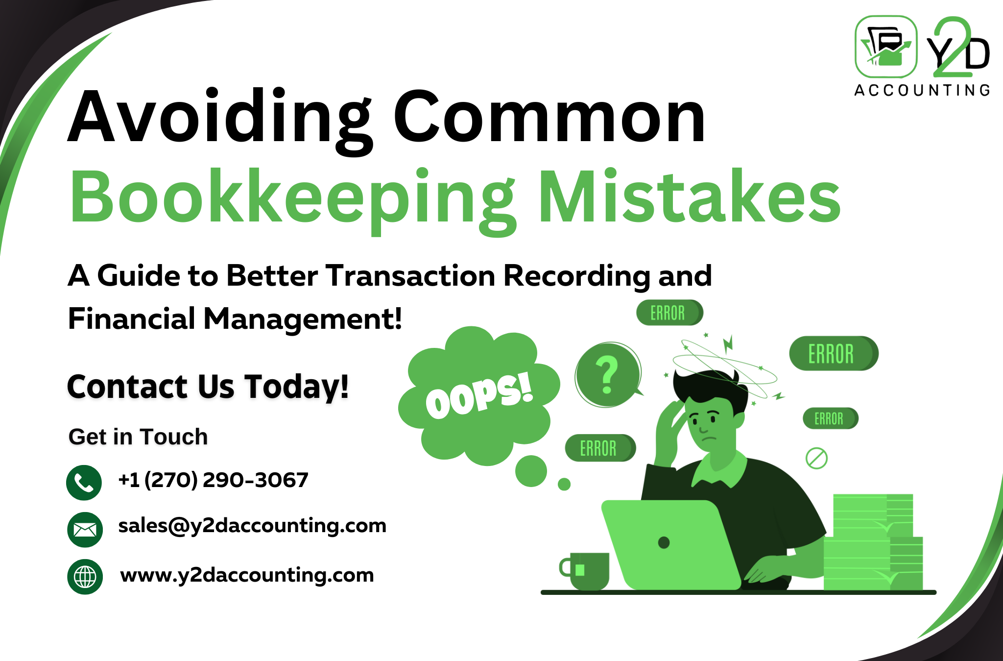 Avoiding Common Bookkeeping Mistakes, A Guide to Better Transaction Recording and Financial Management